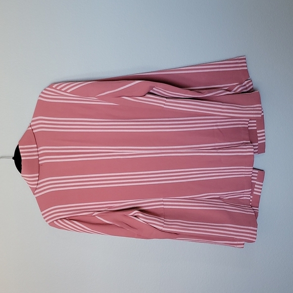 Torrid Workplace Siren striped mauve boyfriend blazer NWT size 0 - Picture 7 of 9